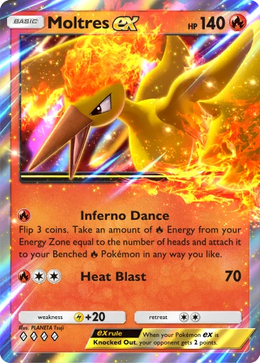 Moltres ex (a4b-067) card in Pokémon TCG Pocket