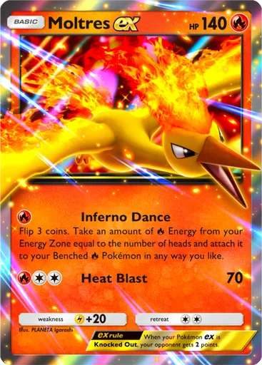 Moltres ex (pa-025) card in Pokémon TCG Pocket