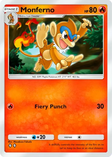 Monferno (a2-028) card in Pokémon TCG Pocket
