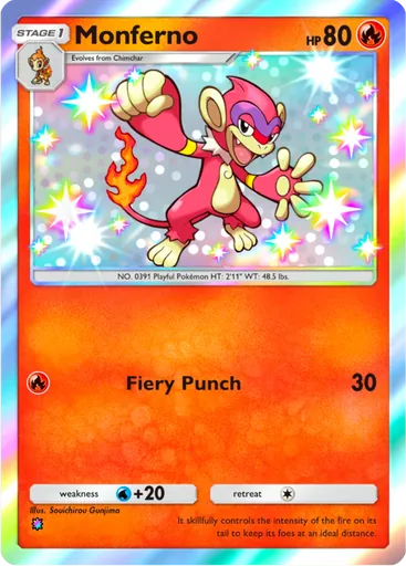 Monferno (a4a-092) card in Pokémon TCG Pocket