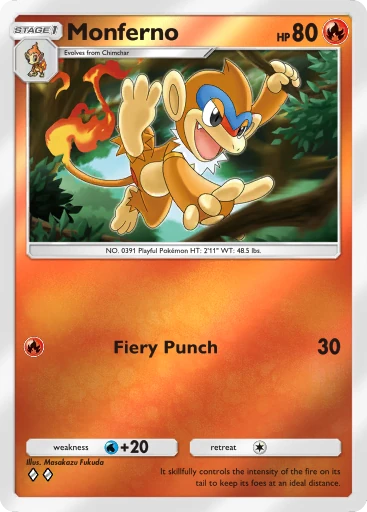 Monferno (a4b-074) card in Pokémon TCG Pocket