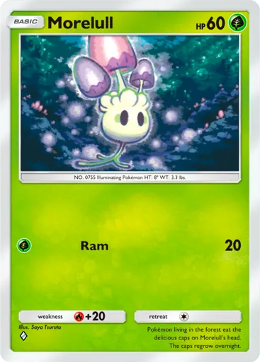 Morelull (a1a-007) card in Pokémon TCG Pocket