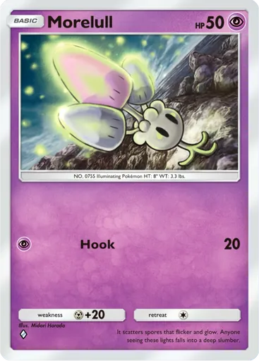 Morelull (a3a-026) card in Pokémon TCG Pocket