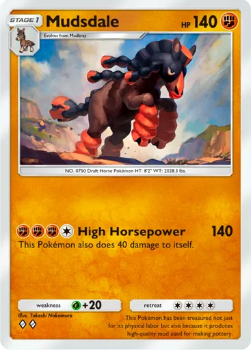 Mudsdale (a3-103) card in Pokémon TCG Pocket