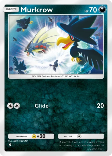 Murkrow (b1-148) card in Pokémon TCG Pocket