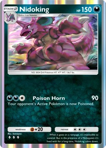 Nidoking (a1-171) card in Pokémon TCG Pocket