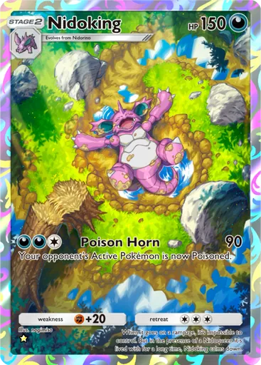 Nidoking (a1-241) card in Pokémon TCG Pocket