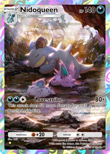Nidoqueen (a1-240) card in Pokémon TCG Pocket