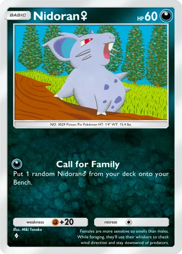 Nidoran♀ (a1-166) card in Pokémon TCG Pocket