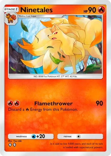 Ninetales (a1-038) card in Pokémon TCG Pocket