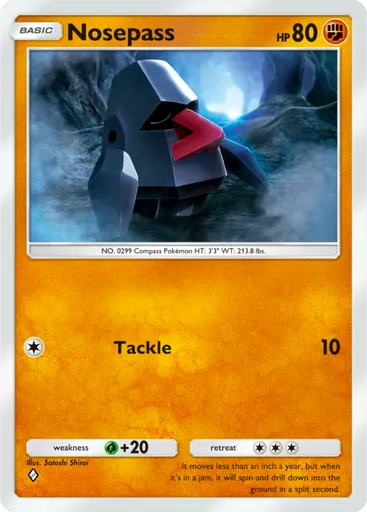 Nosepass (a2a-042) card in Pokémon TCG Pocket