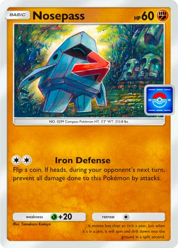 Nosepass (pa-045) card in Pokémon TCG Pocket
