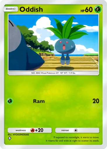 Oddish (a1-011) card in Pokémon TCG Pocket