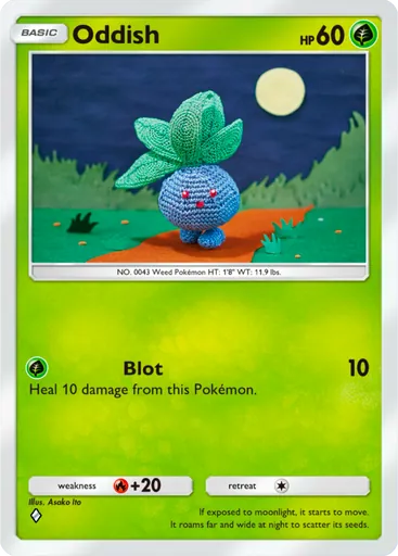 Oddish (a2-001) card in Pokémon TCG Pocket