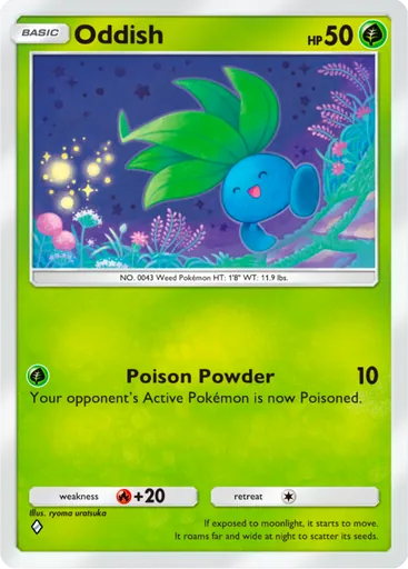 Oddish (a4-001) card in Pokémon TCG Pocket