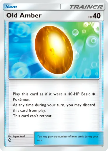 Old Amber (a1a-063) card in Pokémon TCG Pocket