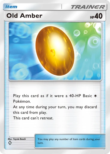 Old Amber (a4b-312) card in Pokémon TCG Pocket
