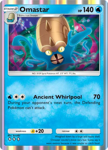 Omastar (a1-082) card in Pokémon TCG Pocket