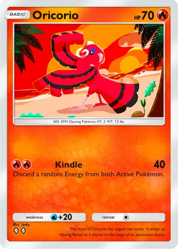 Oricorio (a3-034) card in Pokémon TCG Pocket