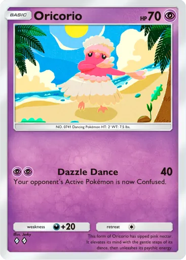 Oricorio (a3-076) card in Pokémon TCG Pocket