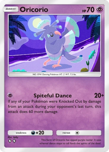 Oricorio (a4b-178) card in Pokémon TCG Pocket