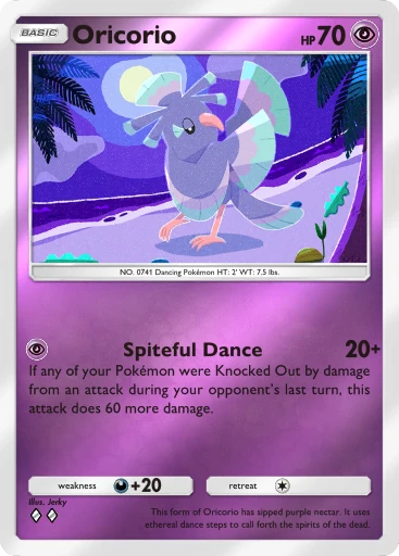 Oricorio (a4b-179) card in Pokémon TCG Pocket