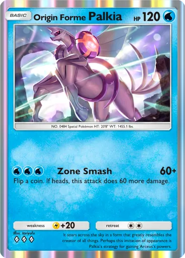 Origin Forme Palkia (a2a-023) card in Pokémon TCG Pocket