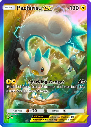 Pachirisu ex (a2-198) card in Pokémon TCG Pocket