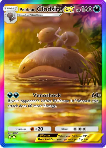 Paldean Clodsire ex (a2b-093) card in Pokémon TCG Pocket