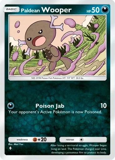 Paldean Wooper (a2b-047) card in Pokémon TCG Pocket