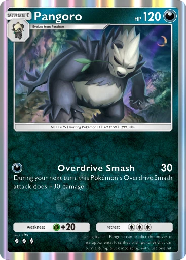 Pangoro (b1-158) card in Pokémon TCG Pocket