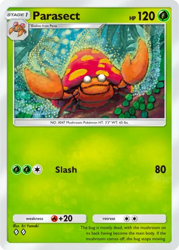 Parasect (a1-015) card in Pokémon TCG Pocket