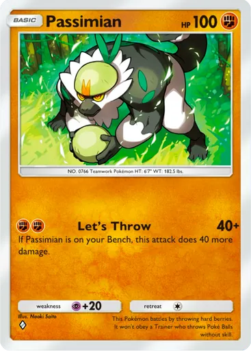 Passimian (a3a-034) card in Pokémon TCG Pocket