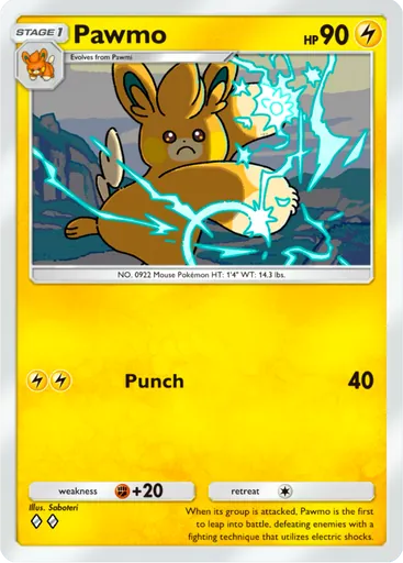 Pawmo (a2b-027) card in Pokémon TCG Pocket