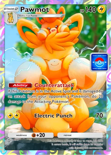 Pawmot (pa-054) card in Pokémon TCG Pocket