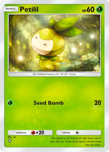 Petilil (a3a-001) card in Pokémon TCG Pocket