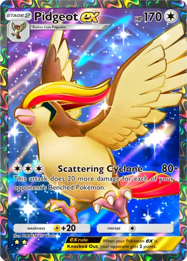 Pidgeot ex (a1a-079) card in Pokémon TCG Pocket