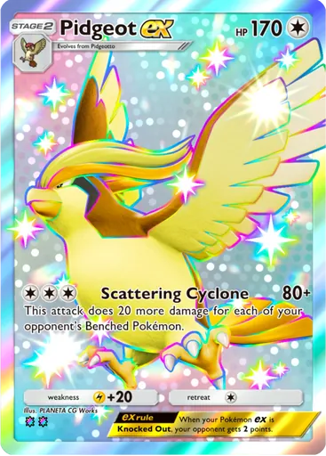 Pidgeot ex (a3a-102) card in Pokémon TCG Pocket