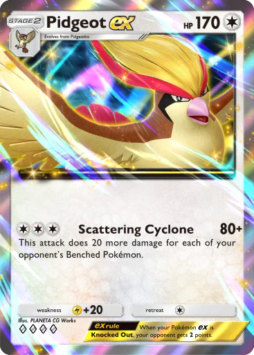 Pidgeot ex (a4b-276) card in Pokémon TCG Pocket
