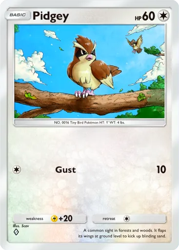 Pidgey (a1-186) card in Pokémon TCG Pocket