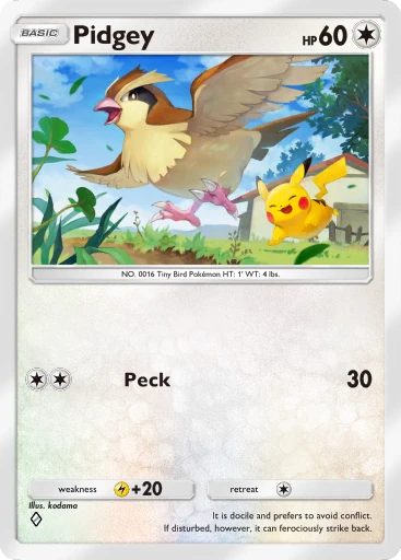 Pidgey (b1-180) card in Pokémon TCG Pocket