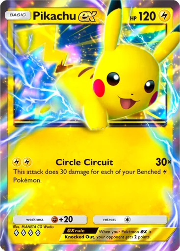 Pikachu ex (a1-096) card in Pokémon TCG Pocket