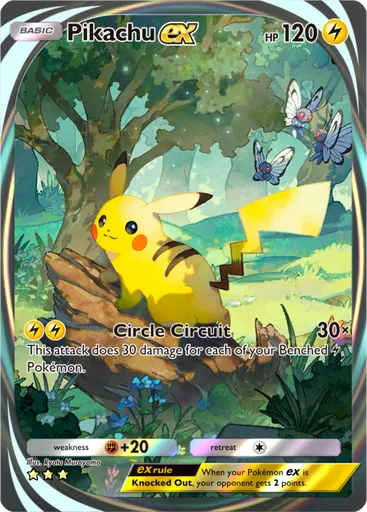 Pikachu ex (a1-281) card in Pokémon TCG Pocket