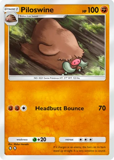 Piloswine (a4-097) card in Pokémon TCG Pocket