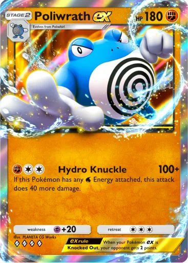 Poliwrath ex (a4a-042) card in Pokémon TCG Pocket