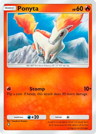 Ponyta (a1a-010) card in Pokémon TCG Pocket
