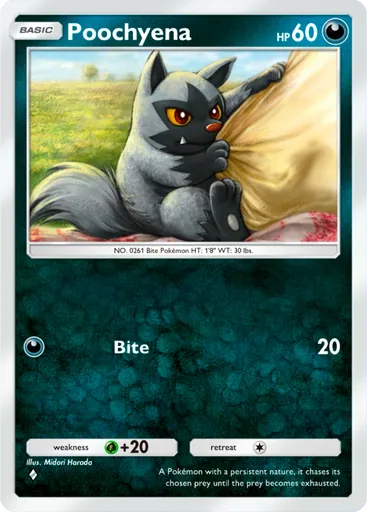 Poochyena (a2-100) card in Pokémon TCG Pocket