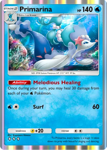 Primarina (a3-048) card in Pokémon TCG Pocket