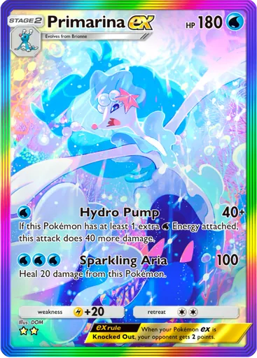 Primarina ex (a3b-088) card in Pokémon TCG Pocket