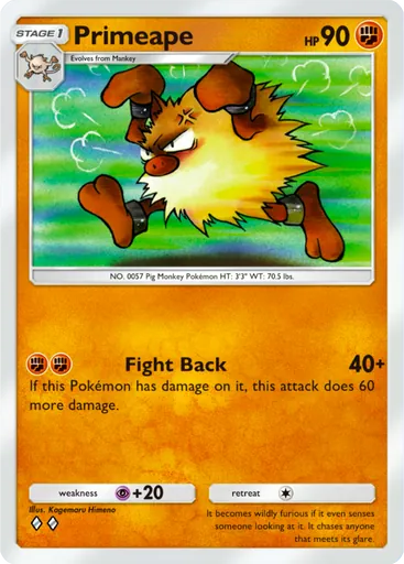 Primeape (a1-142) card in Pokémon TCG Pocket